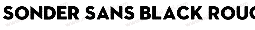 Sonder Sans Black Rough字体转换